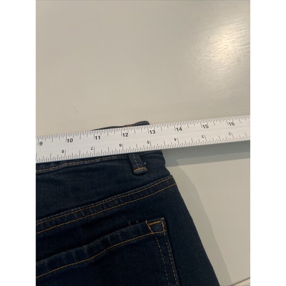 Tractr Jeans Sz 3/26 Color Block 2 Tone Blue Crop Women - Picture 9 of 9